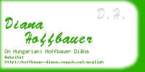 diana hoffbauer business card