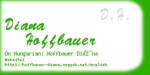 diana hoffbauer business card